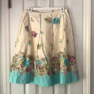 Oscar Spring Floral A-line Skirt - Size 6